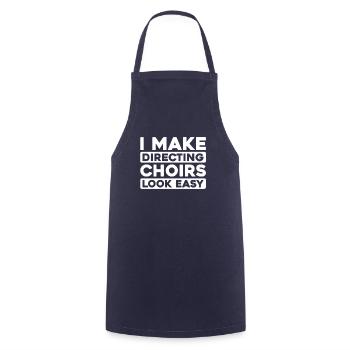 Creative Director - Cooking Apron - navy - Front - AI Model Male 185 dark (185cm)