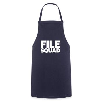Court Clerk Cadre - Cooking Apron - navy - Front - AI Model Male 185 dark (185cm)