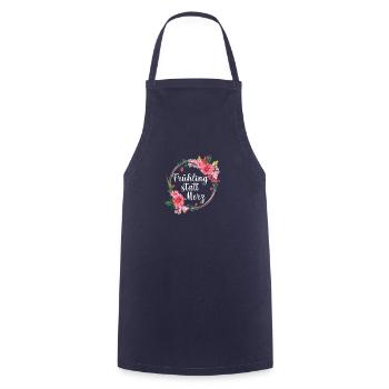 Frühling statt Merz - Kochschürze - Navy - Vorne - AI Model Male 185 dark (185cm)