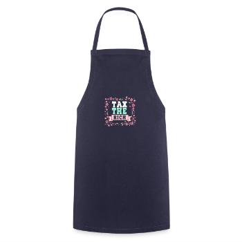 Tax the richt blumen - Cooking Apron - navy - Front - AI Model Male 185 dark (185cm)