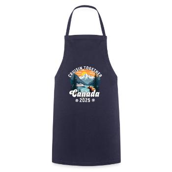 Kreuzfahrt zusammen Kanada 2025 - Kochschürze - Navy - Vorne - AI Model Male 185 dark (185cm)