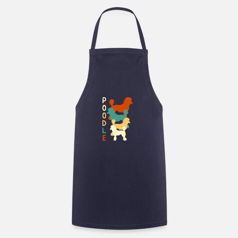 Caniche millésime - Tablier de cuisine - marine