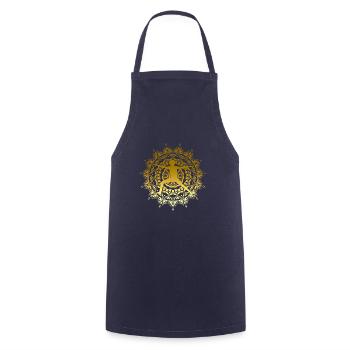 yoga - Cooking Apron - navy - Front - AI Model Male 185 dark (185cm)