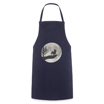 Dessin Chihuahua - Tablier de cuisine - marine - Devant - AI Model Male 185 dark (185cm)