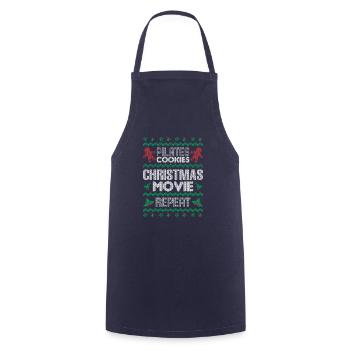 Chandail de répétition de films de Noël pour les biscuits Pilates - Tablier de cuisine - marine - Devant - AI Model Male 185 dark (185cm)