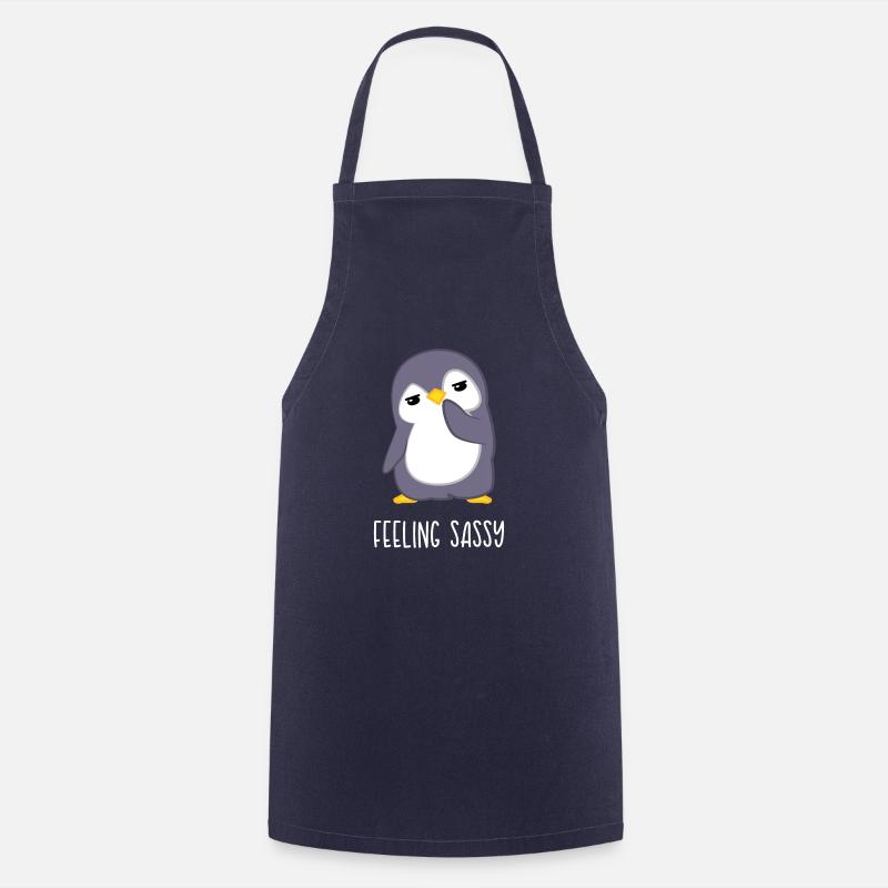 Pinguin – Pinguine – Pinguinfan – Frechdachs - Kochschürze - Navy