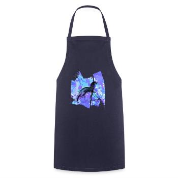 Otter otter Wassermarder Sea Otter T Shirt - Cooking Apron - navy - Front - AI Model Male 185 dark (185cm)