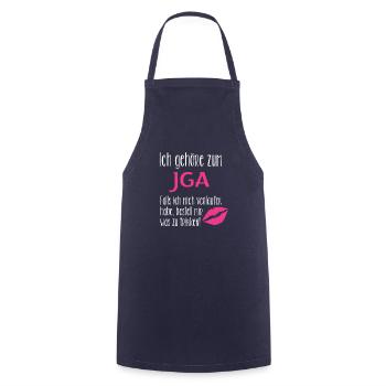 ich gehöre zum jga - Kochschürze - Navy - Vorne - AI Model Male 185 dark (185cm)