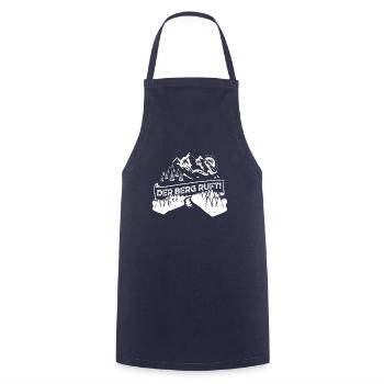 La montagne appelle montagne montagnes randonnée cadeau forêt - Tablier de cuisine - marine - Devant - AI Model Male 185 dark (185cm)