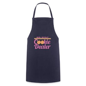 Cookie Dealer - Cooking Apron - navy - Front - AI Model Male 185 dark (185cm)