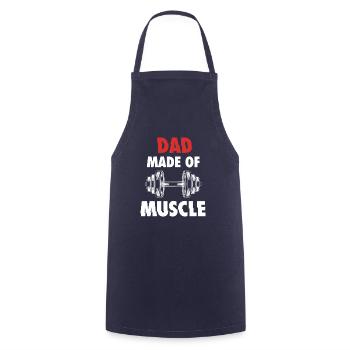 PAPA FAIT DU MUSCLE - Papa Papa Muscle Shirt - Tablier de cuisine - marine - Devant - AI Model Male 185 dark (185cm)
