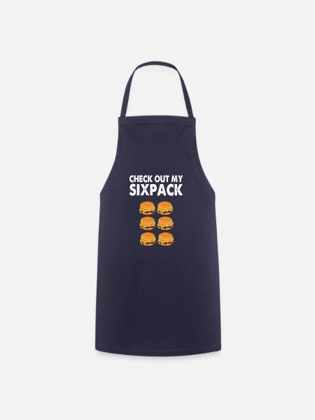 Burger Sixpack - Kochschürze - Navy