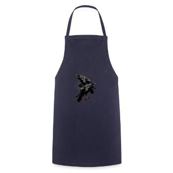 Raben's eyes Odin's eyes - Cooking Apron - navy - Front - AI Model Male 185 dark (185cm)