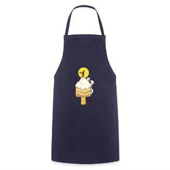 Eiscreme Eis Berg Bergsteiger Klettern Kletterer - Kochschürze - Navy - Vorne - AI Model Male 185 dark (185cm)