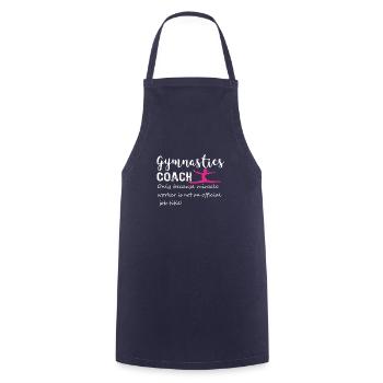 Fun Gymnastics Gymnastics Coach miracle worker - Cooking Apron - navy - Front - AI Model Male 185 dark (185cm)
