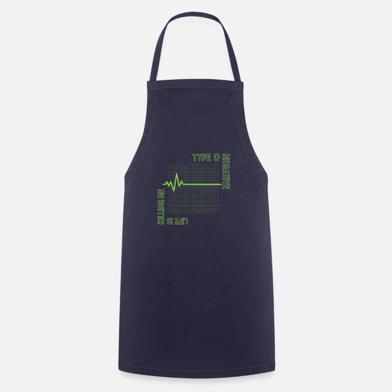life is killing me type 0 negative - Cooking Apron - navy
