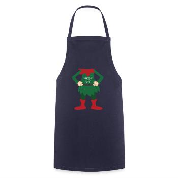 Top Fun Christmas Kids Head Elf Gift Design - Tablier de cuisine - marine - Devant - AI Model Male 185 dark (185cm)