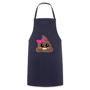 Poo erstes Weihnachten mit Baby Geschenk - Kochschürze - Navy - Vorne - AI Model Male 185 dark (185cm)