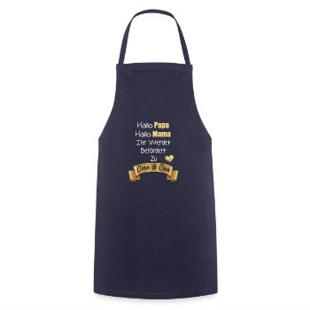 Ihr Werdet Befördert Zu Oma und Opa - Kochschürze - Navy - Vorne - AI Model Male 185 dark (185cm)
