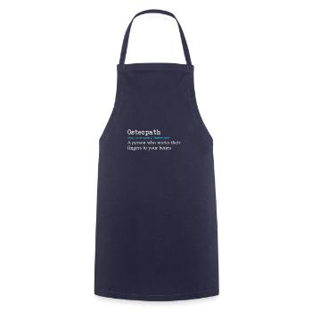 Lustige Osteopath Definition Geschenk Design - Kochschürze - Navy - Vorne - AI Model Male 185 dark (185cm)