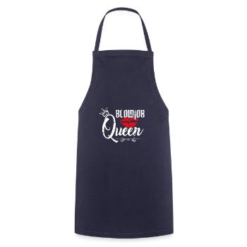 Blowjob Queen Vintage Schniblow lustiges Geschenk - Kochschürze - Navy - Vorne - AI Model Male 185 dark (185cm)