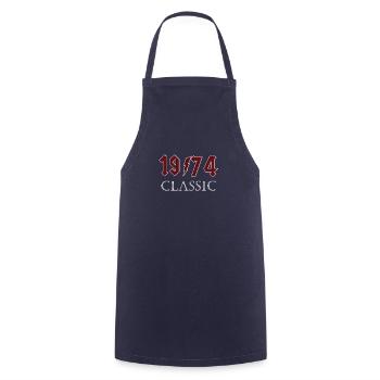 Top 1974 Geburtstag Rock Classic Geschenk Design - Kochschürze - Navy - Vorne - AI Model Male 185 dark (185cm)