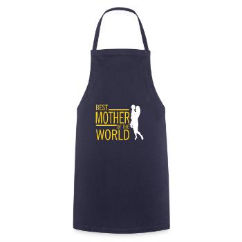 Best Mother of the world - The best mom in the world - Cooking Apron - navy - Front - AI Model Male 185 dark (185cm)