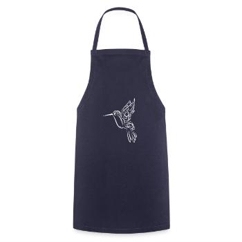 Hummingbird nature lover gift - Cooking Apron - navy - Front - AI Model Male 185 dark (185cm)