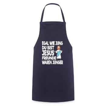 Lustiges Jesus Geschenk Egal Wie Alt Du Bist Jesus - Kochschürze - Navy - Vorne - AI Model Male 185 dark (185cm)