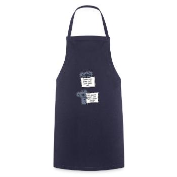 Du bist gut genug Optimistisch Geschenk - Kochschürze - Navy - Vorne - AI Model Male 185 dark (185cm)