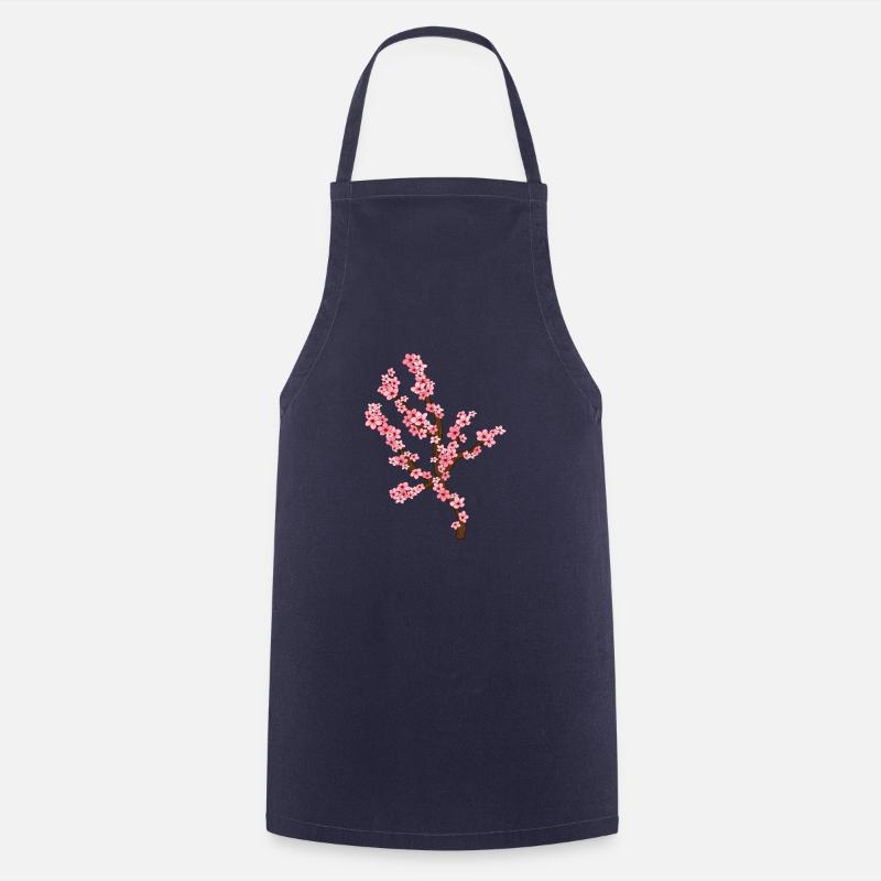 Cherry blossom tree - Cooking Apron - navy