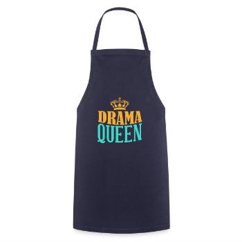 Drama Queens Movie Theatre Acting Broadway L - Cooking Apron - navy - Front - AI Model Male 185 dark (185cm)