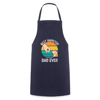 Best Hamster Dad Ever Funny Hamster Owner Gift - Cooking Apron - navy - Front - AI Model Male 185 dark (185cm)