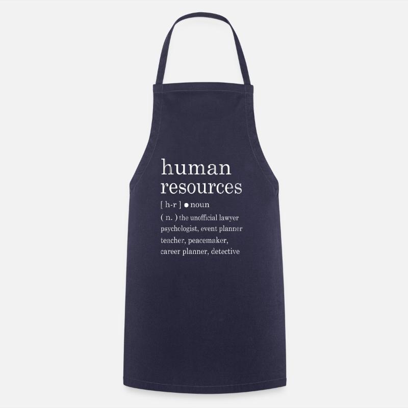 Human Resources Arbeiten Abteilung Personal - Kochschürze - Navy
