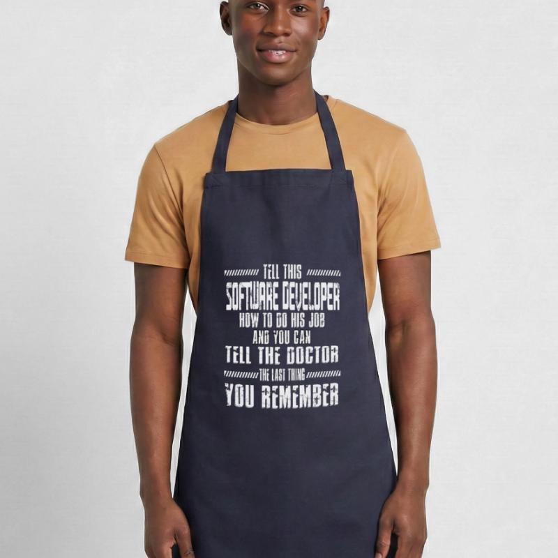 Computer Software Developer Code Programming Cooking Apron