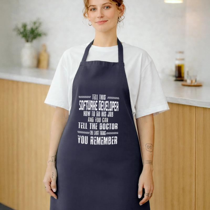 Computer Software Developer Code Programming Cooking Apron