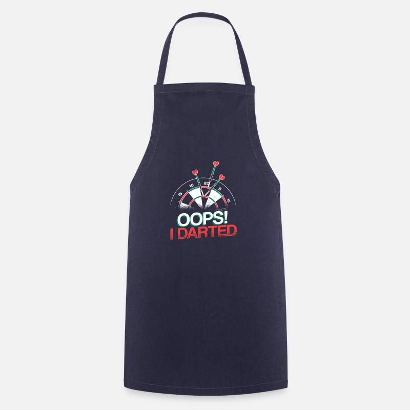 Oops I Darted Funny Dart Player - Cooking Apron - navy