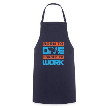Diver Scuba Diving Diver - Cooking Apron - navy - Front - AI Model Male 185 dark (185cm)