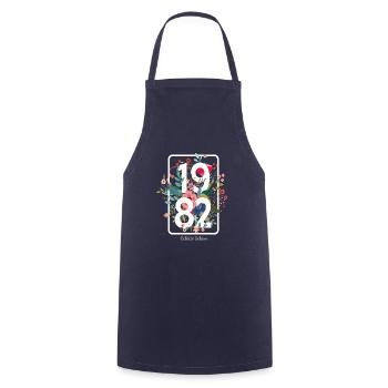 Beau cadeau d'anniversaire de 39 ans pour femme - Tablier de cuisine - marine - Devant - AI Model Male 185 dark (185cm)