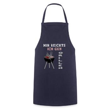 Mir reichts! Ich geh Grillen! Grillspruch - Kochschürze - Navy - Vorne - AI Model Male 185 dark (185cm)