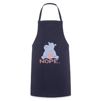 HIPPOS - Cooking Apron - navy - Front - AI Model Male 185 dark (185cm)