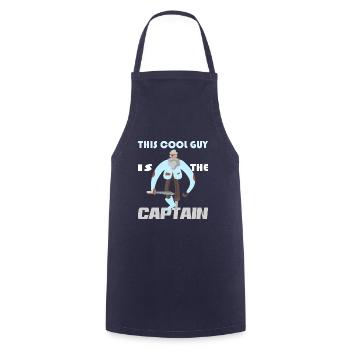 Captain Captain Sailing Gift - Cooking Apron - navy - Front - AI Model Male 185 dark (185cm)