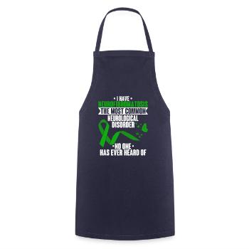 Neurofibromatosis Sensitization Green Chromosome - Cooking Apron - navy - Front - AI Model Male 185 dark (185cm)