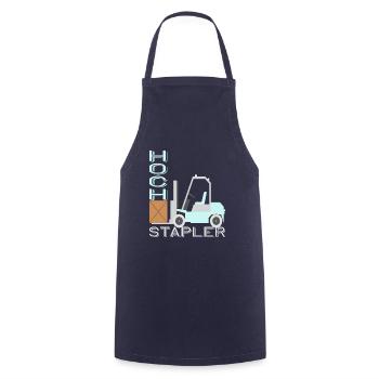 Hochstapler Staplerfahrer Gabelstaplerfahrer Lager - Kochschürze - Navy - Vorne - AI Model Male 185 dark (185cm)