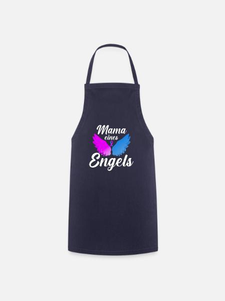 Sternenkind Mama eines Engels Blau Schwangerschaft - Kochschürze - Navy