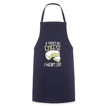 Cheese Cheese Cheddar Mouse Cheese Piece Saying Gift - Cooking Apron - navy - Front - AI Model Male 185 dark (185cm)