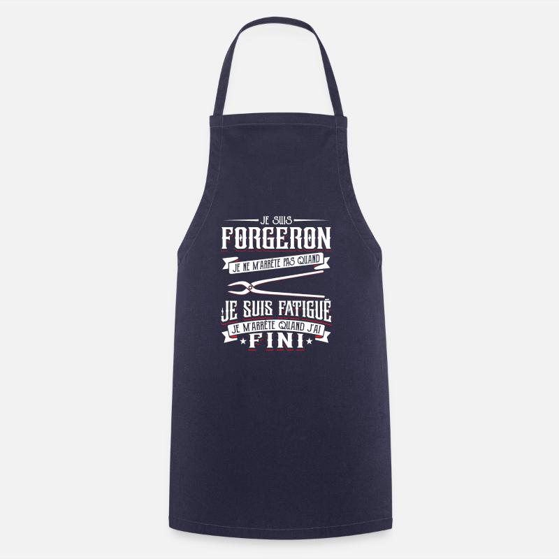 Forgeron Forger Humour - Tablier de cuisine - marine