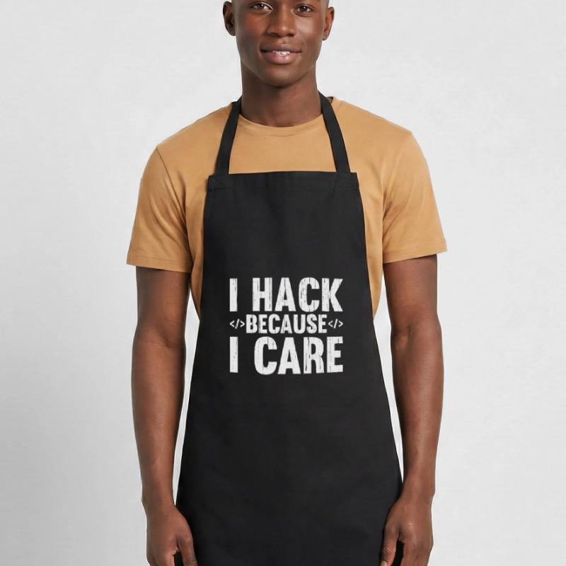 Hacker Hacking Code Computer admin Spruch Geschenk Kochschürze