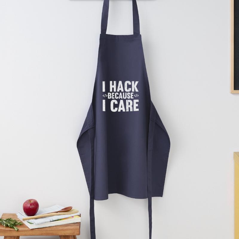 Hacker Hacking Code Computer admin saying gift Cooking Apron