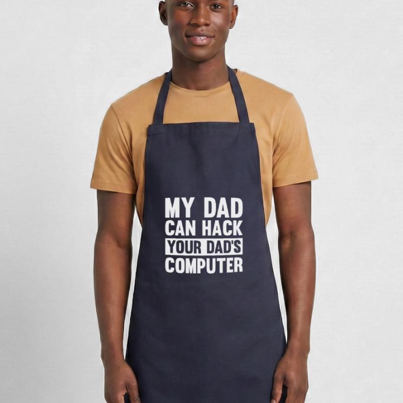 Hacker Hacking Code Computer papa Spruch Geschenk Kochschürze